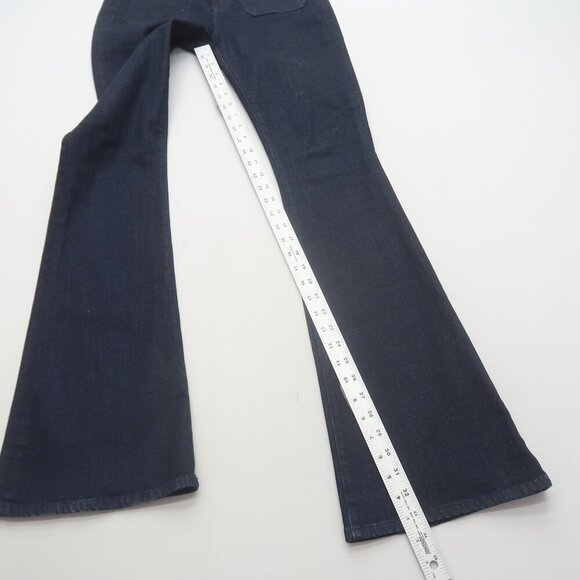 Veronica Beard Florence Flare Jeans with Chains Dark Wash Size 27 - Picture 12 of 15